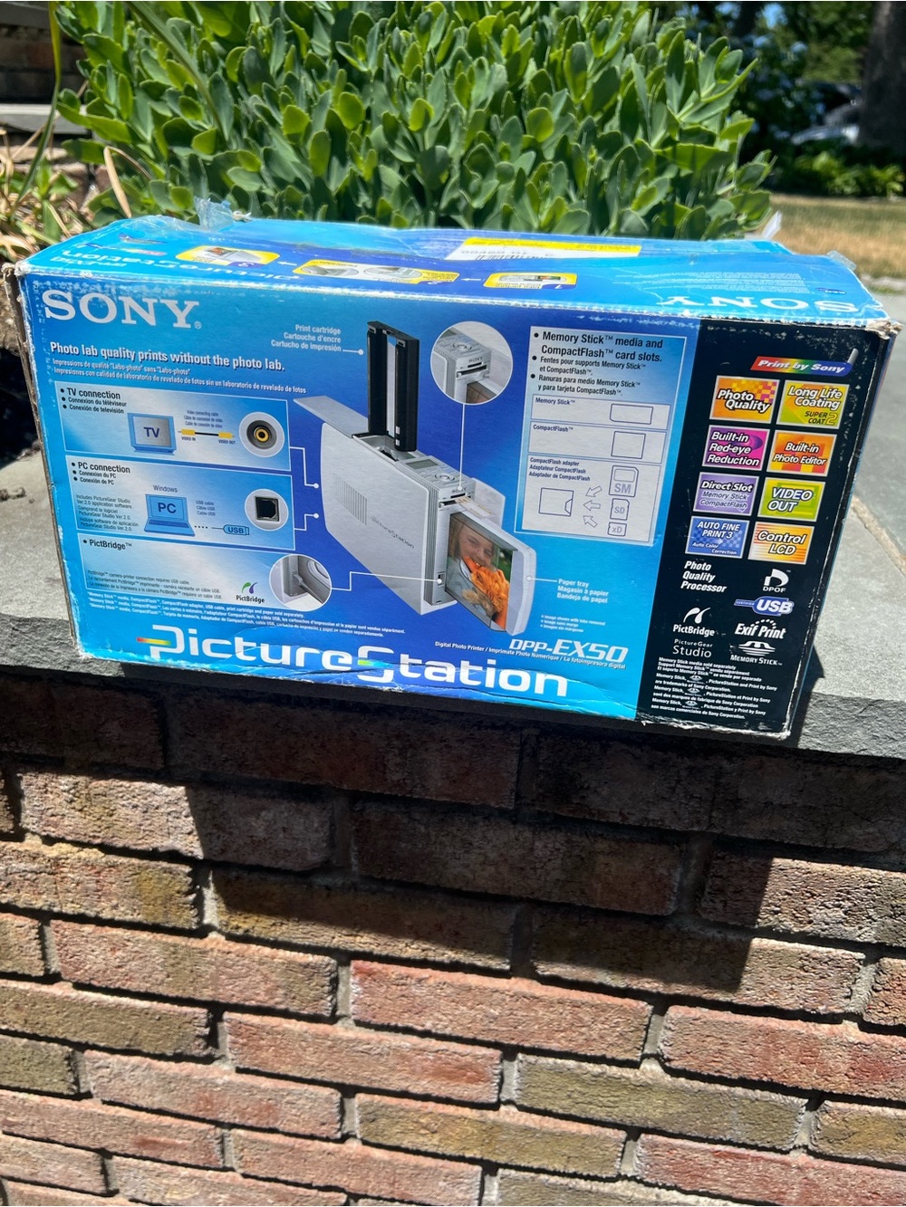 Sony Photo Printing Pack Box in Blue and White